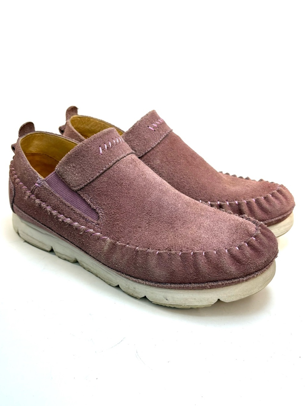 Manitobah Dusty Pink Suede Loafers | 8.5